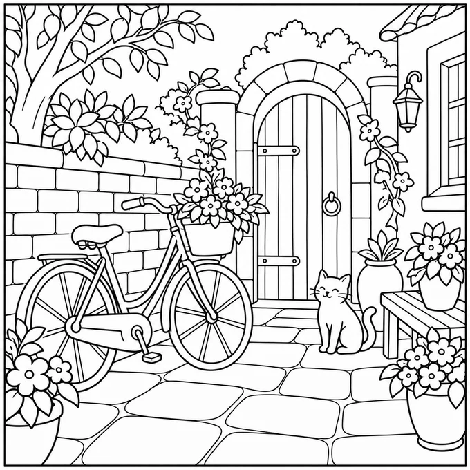 Bicycle courtyard