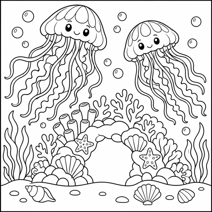 Jellyfish coral arch