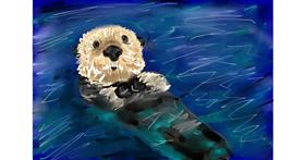 Drawing of Otter by Mia
