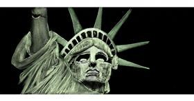 Drawing of Statue of Liberty by Chaching