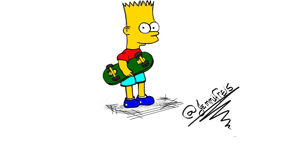 Skateboard Drawing by Jennifreis - Drawize Gallery 