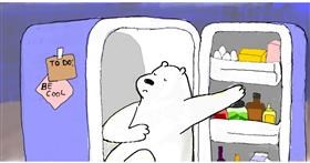 Drawing of Polar Bear by Randar