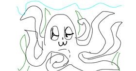 Drawing of Octopus by Claudia