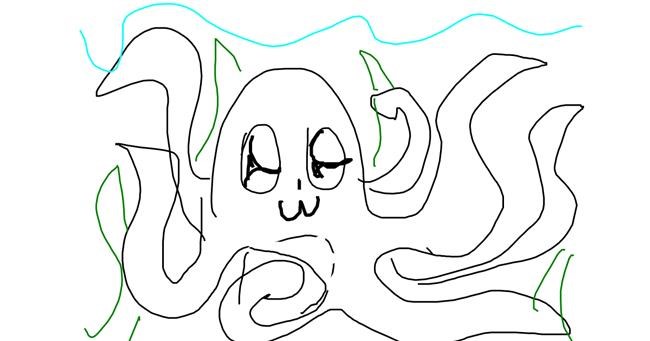 Drawing of Octopus by Claudia