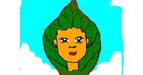 Drawing of Leaf by Anonymous