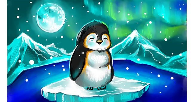 Pinguin-Zeichnung von Хранительница
