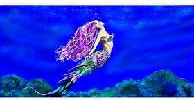 Drawing of Mermaid by Chaching