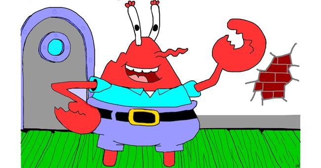 Drawing of Mr Krabs (spongebob) by flowerpot Drawize Gallery