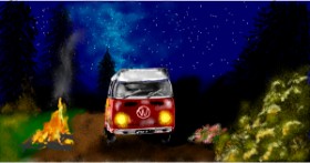 Drawing of Van by Eclat de Lune