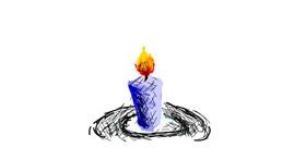 Drawing of Candle by meru
