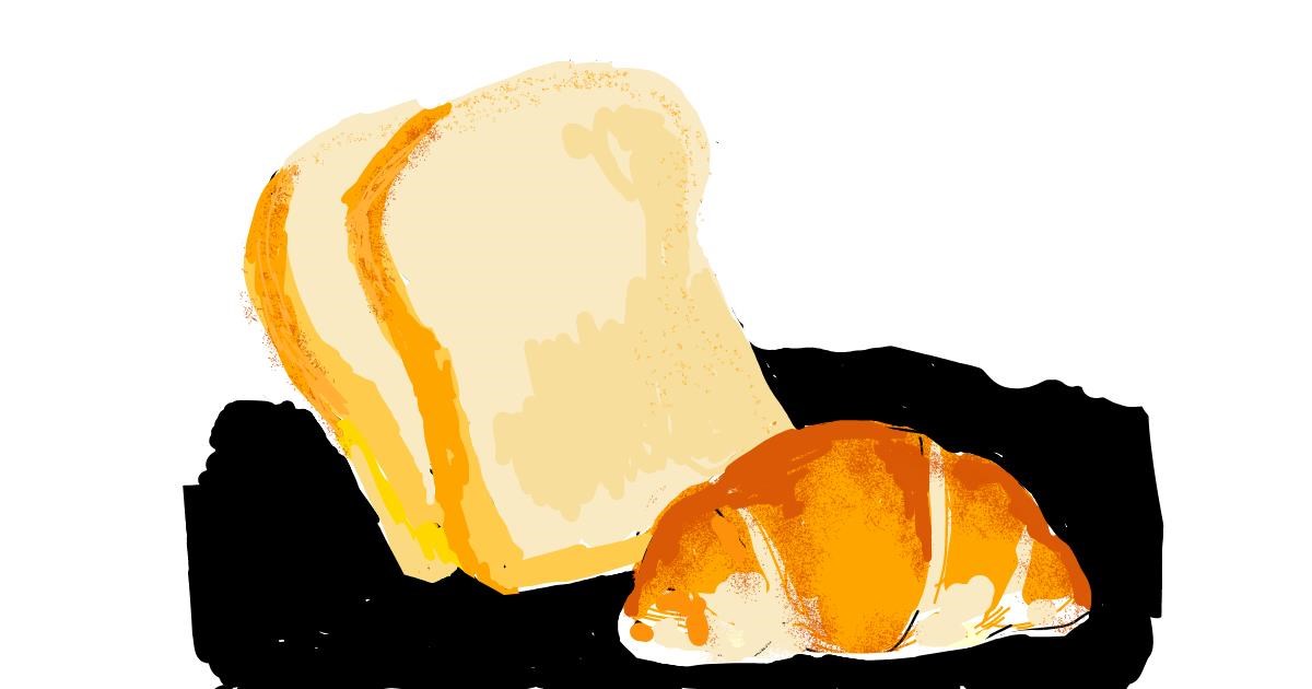 Drawing of Bread by Lsk