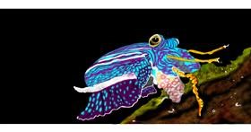 Drawing of Cuttlefish by Chaching