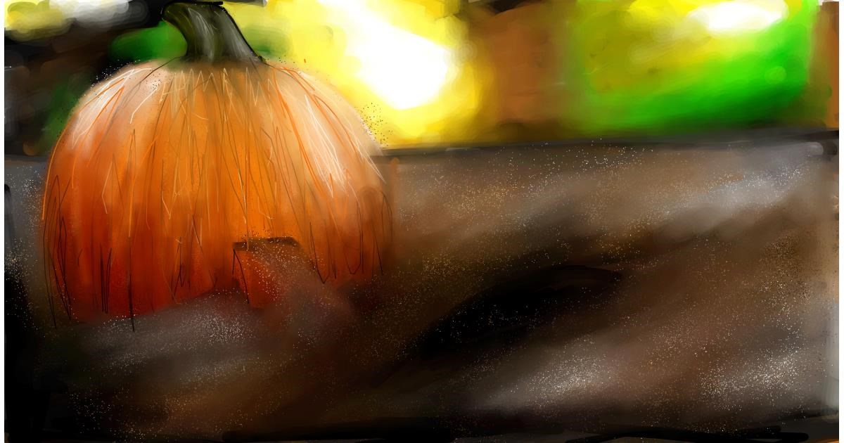 Drawing of Pumpkin by Soaring Sunshine