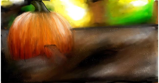 Drawing of Pumpkin by Mia