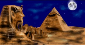 Drawing of Sphinx by Eclat de Lune