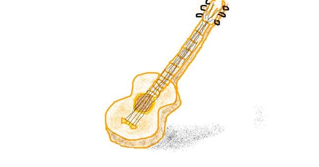 Drawing of Guitar by Steeeeve