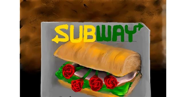 Drawing of Sandwich by 🌹🖌𝑅oses-𝕽-𝑅ed