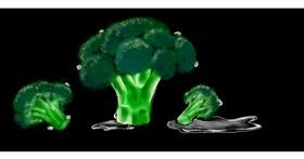 Drawing of Broccoli by Temüjin