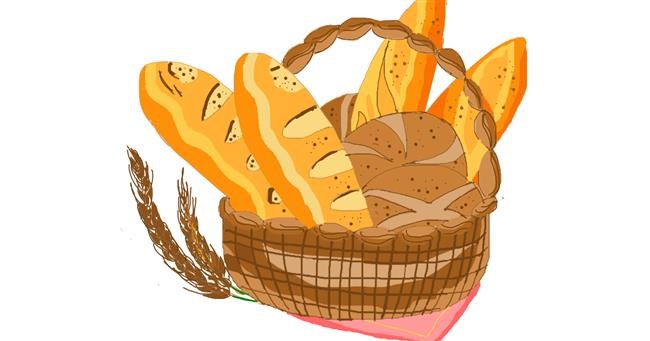 Drawing of Bread by Freny