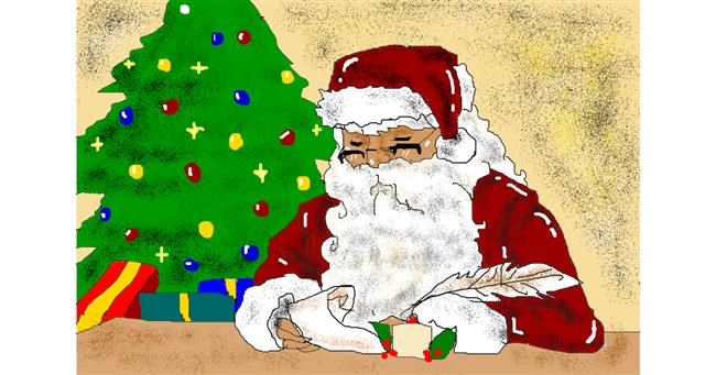 Drawing of Santa Claus by Jimmah