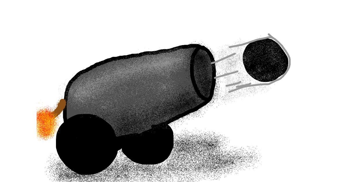 Cannon Drawing by jman - Drawize Gallery!