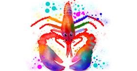 Drawing of Lobster by Cookie