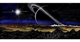 Drawing of Saturn by Chaching