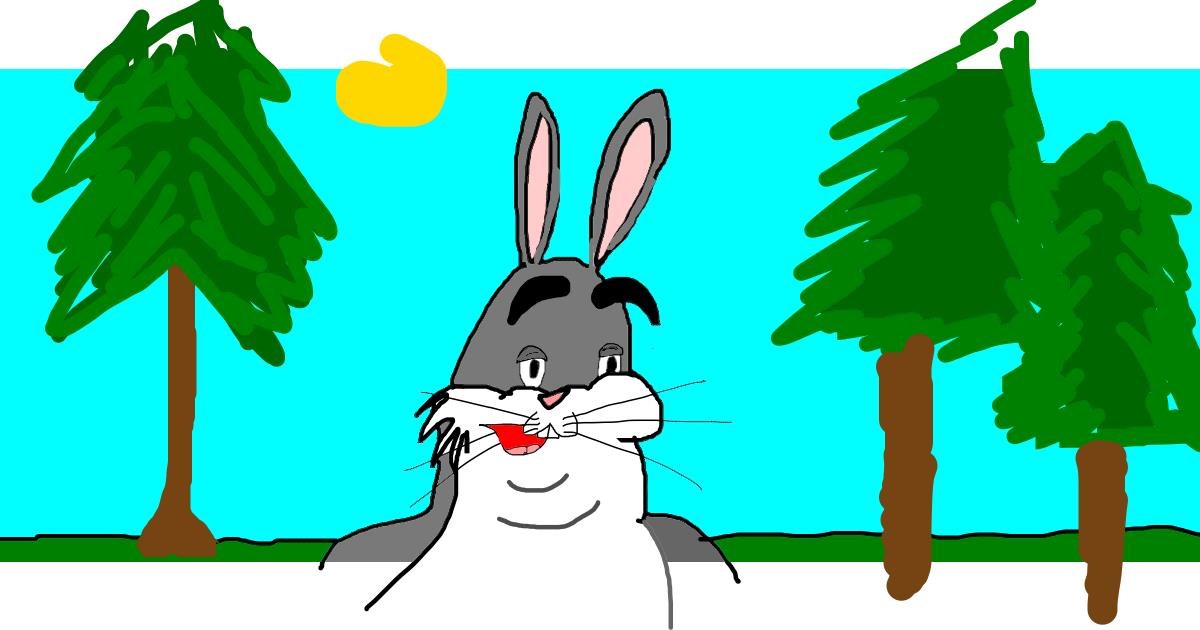 Drawing of Rabbit by Laum