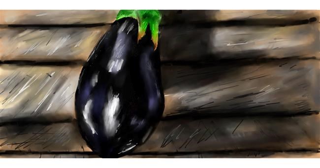 Drawing of Eggplant by Effulgent Emerald