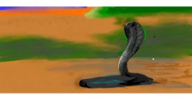 Drawing of Snake by Sample text