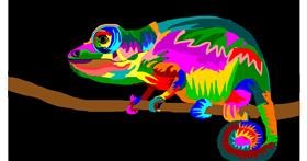 Drawing of Chameleon by Niny