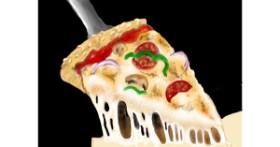 Drawing of Pizza by SAM AKA MARGARET 🙄