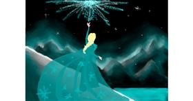 Drawing of Elsa (Disney) by Mimps35