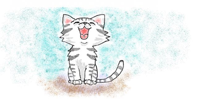 Drawing of Kitten by Nicko