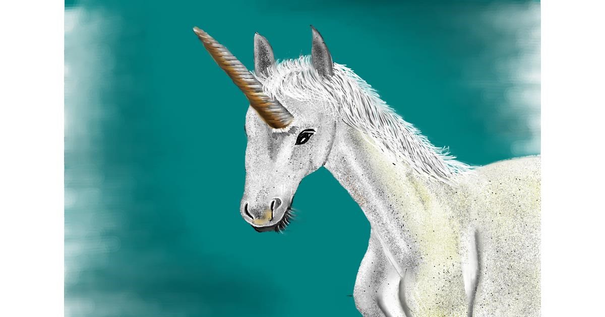 Drawing of Unicorn by Jan