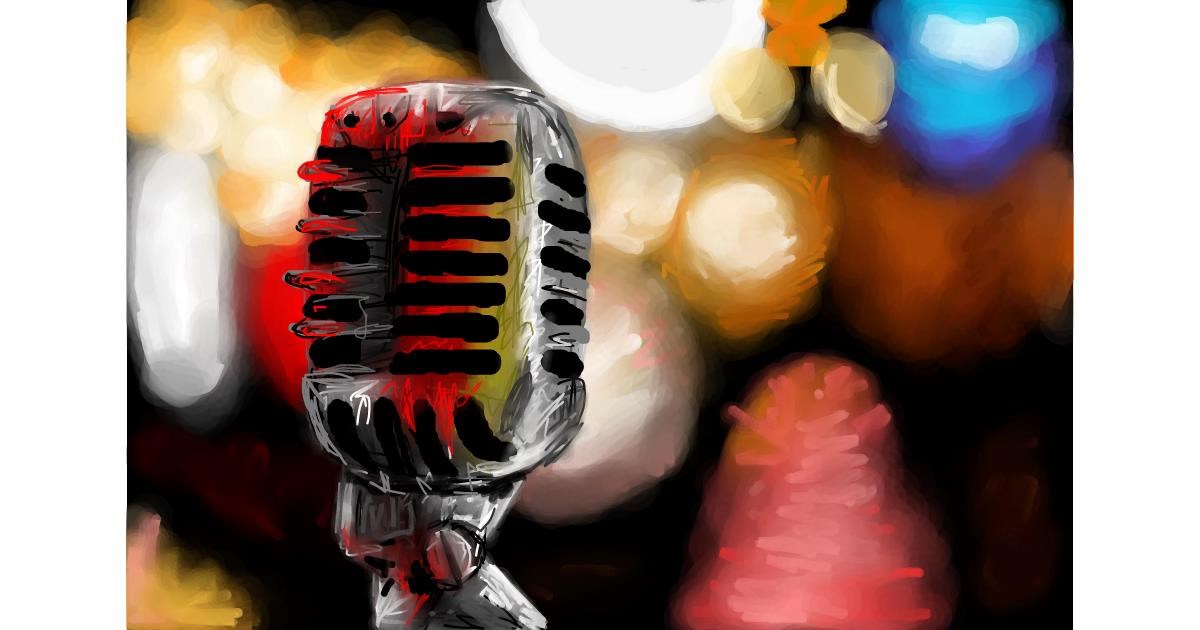 Drawing of Microphone by Soaring Sunshine
