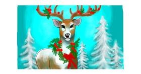 Drawing of Reindeer by DebbyLee