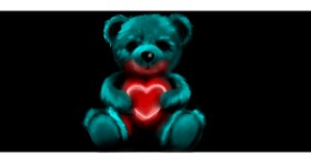Drawing of Teddy bear by Annie