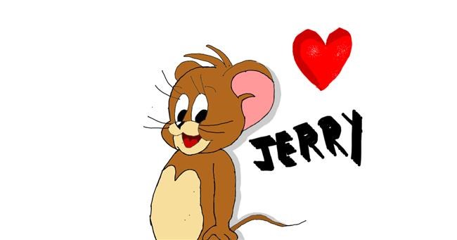 Jerry (Tom & Jerry)-Zeichnung von Loves