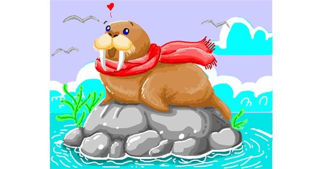 Drawing of Walrus by Vulpix