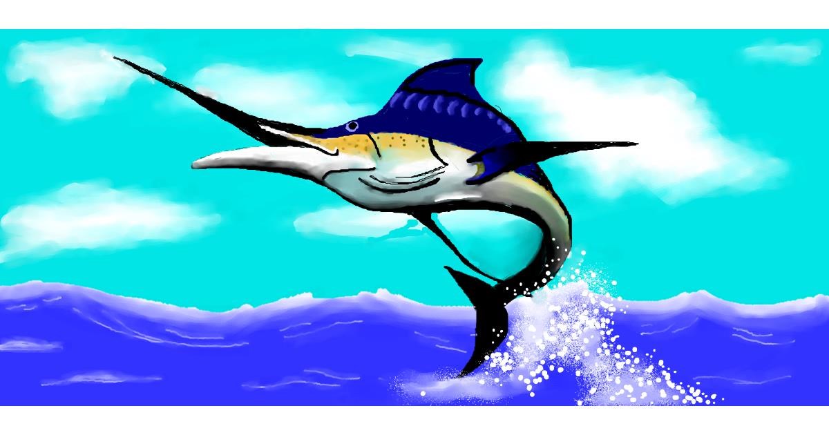 Drawing of Swordfish by Debidolittle Drawize Gallery!