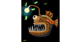 Drawing of Fish by GreyhoundMama