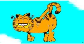 Garfield-Zeichnung von Swimmer