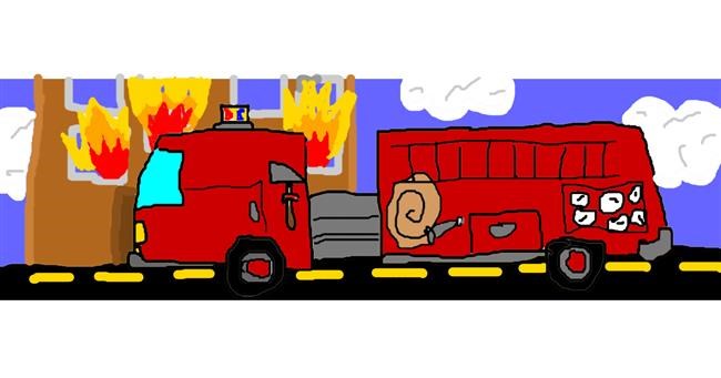 Drawing of Firetruck by get YEETED