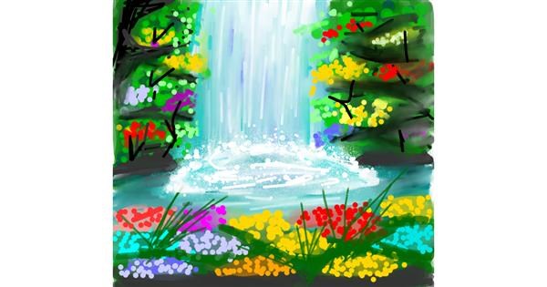 Featured image of post Waterfall Nature Easy Scenery Drawing / Nature scenery is the typical image or illustration of the hills, landforms, water body most likely rivers and ponds and other living elements that we often see on our surroundings.