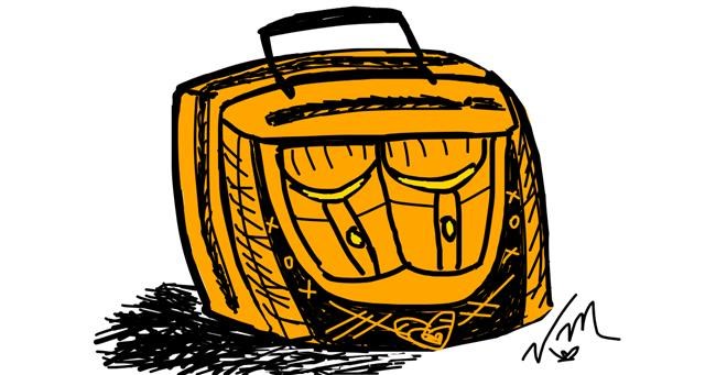 Drawing of Suitcase by Ms. FanCy DoLL