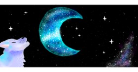 Drawing of Moon by Gale
