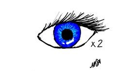 Drawing of Eyes by SofaKingGr8