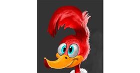 Specht-Zeichnung von GreyhoundMama