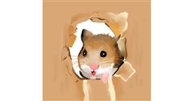 Drawing of Hamster by Claria